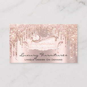 Carte De Visite Design intérieur Mobilier unique Rose Sofa Pink