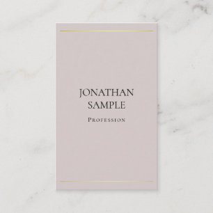 Carte De Visite Design minimaliste branché élégant Luxe moderne
