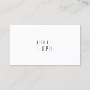 Carte De Visite Design minimaliste chic moderne simple et élégant