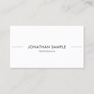 Carte De Visite Design minimaliste créatif Design épuré Moderne Ch