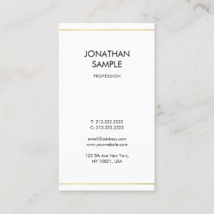 Carte De Visite Design minimaliste créatif Moderne Professionnel