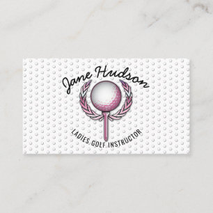 Carte De Visite Design minimaliste Elegant Dames Golf
