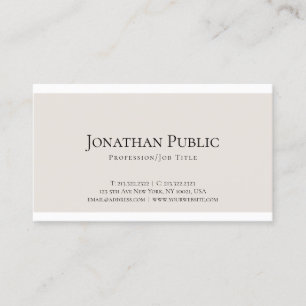 Carte De Visite Design minimaliste élégant Design professionnel mo