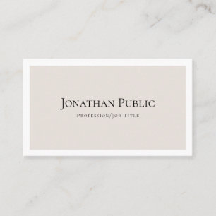 Carte De Visite Design minimaliste élégant et tendance Moderne