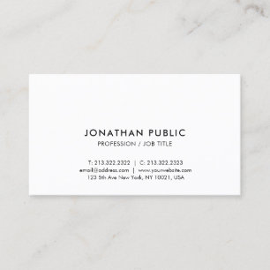 Carte De Visite Design minimaliste moderne Élégant Professionnel