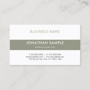 Carte De Visite Design minimaliste moderne élégant simple tendance