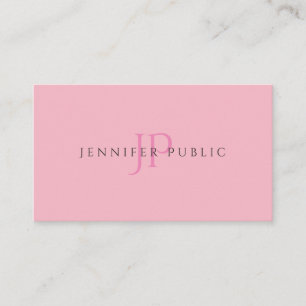 Carte De Visite Design minimaliste tendance Joli Rose Design Luxe