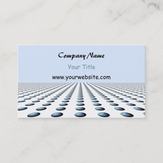 Carte De Visite Design moderne à motif bleu (Devant)