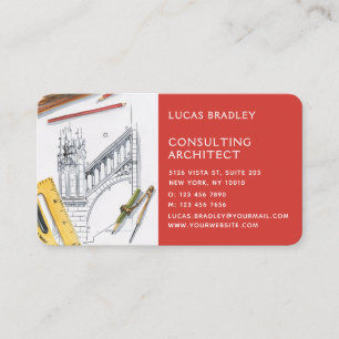 Carte De Visite Design Moderne Architecte Construction