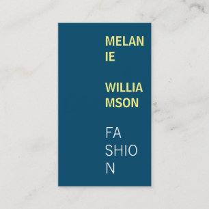 Carte De Visite Design moderne (bleu marine)