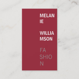 Carte De Visite Design moderne (bourgogne vive)