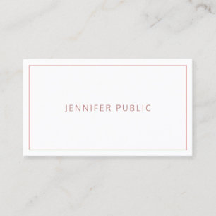 Carte De Visite Design moderne classique minimaliste professionnel