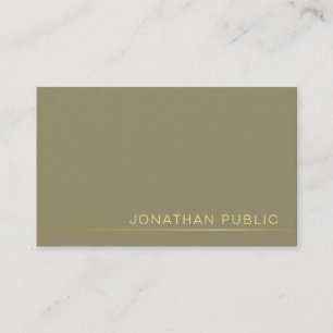 Carte De Visite Design moderne élégant Green Pearl Finish Luxe