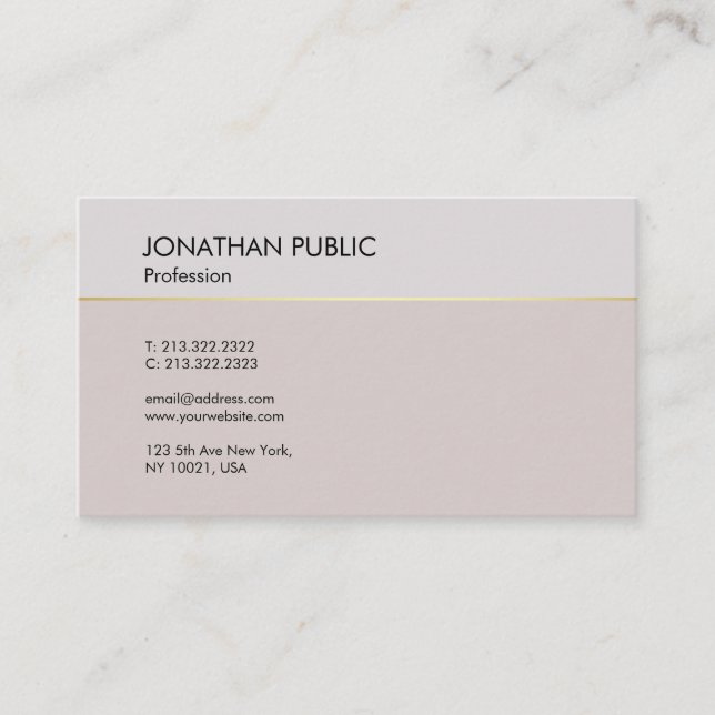 Carte De Visite Design moderne et créatif Design élégant professio (Devant)