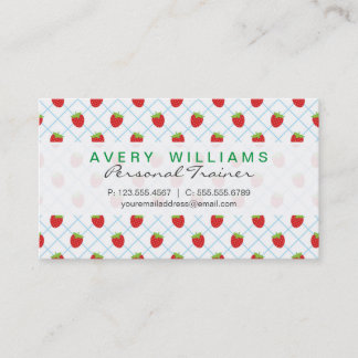 Carte De Visite Design moderne, Fraises, Fraise