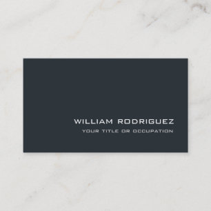 Carte De Visite Design moderne gris bleu élégant tendance