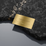 Carte De Visite Design moderne métal or Design Acier inoxydable lo<br><div class="desc">Design arrière - plan métallique or simple et élégant, acier inoxydable look modèle carte de visite. Il s'agit d'une image et non d'une véritable finition métallique ou métallique. Entièrement personnalisable. Si vous avez besoin d'aide pour customiser, changer de couleur ou autre chose à l'un de mes designs, contactez le concepteur...</div>