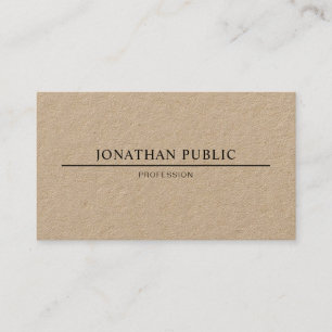 Carte De Visite Design Moderne Minimaliste Élégant Luxe Simple