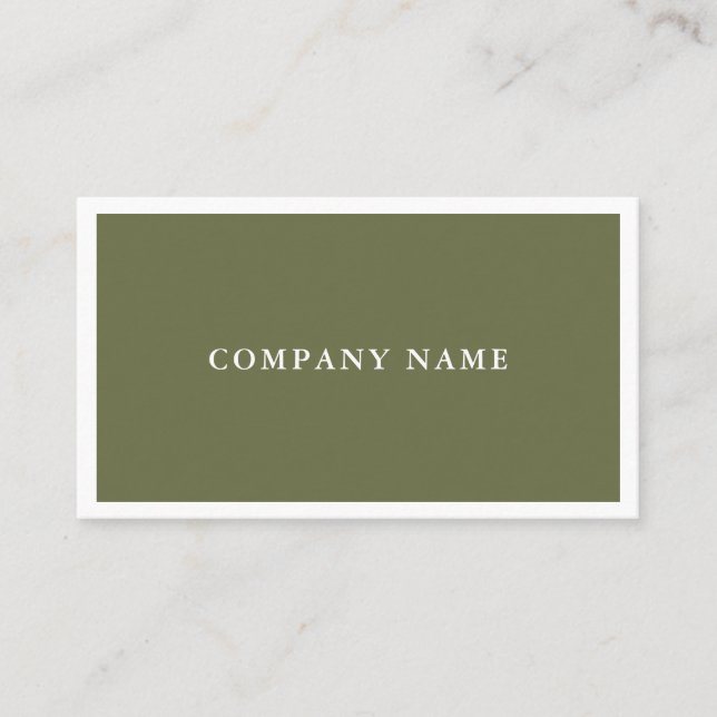 Carte De Visite Design moderne professionnel simple simple (Devant)