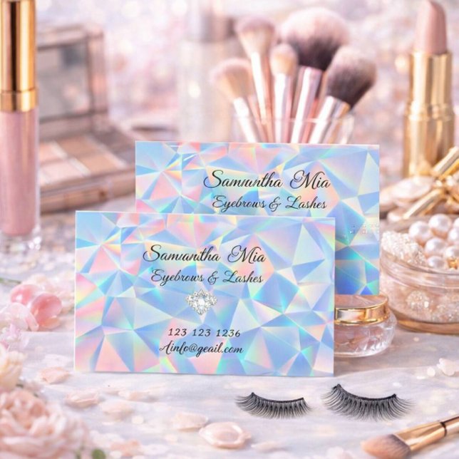 Carte de visite design pierre d'opale bleue (Créateur téléchargé)