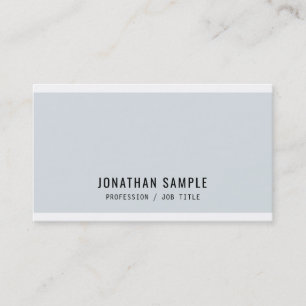 Carte De Visite Design professionnel bleu minimaliste moderne Plai