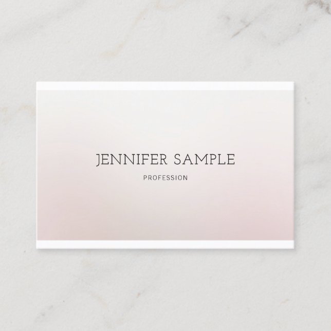Carte De Visite Design professionnel élégant Couleur Harmonie Luxe (Devant)