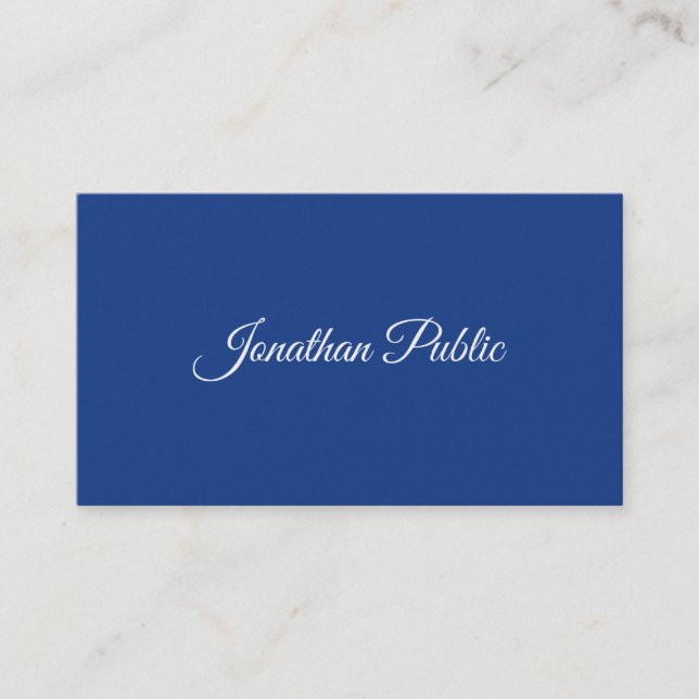 Carte De Visite Design professionnel élégant de calligraphie luxe (Devant)