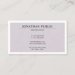 Carte De Visite Design professionnel élégant Design minimaliste mo