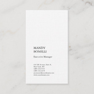 Carte De Visite Design professionnel élégant lin moderne luxe tend