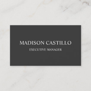 Carte De Visite Design professionnel élégant moderne gris