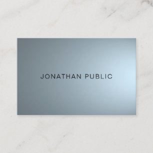 Carte De Visite Design professionnel élégant Moderne Plaine tendan