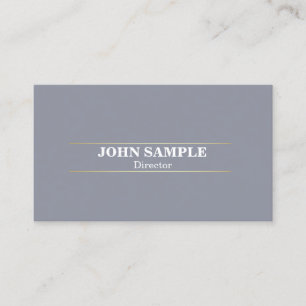 Carte De Visite Design professionnel moderne élégant Gold gris