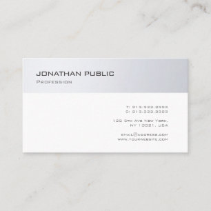 Carte De Visite Design professionnel moderne minimaliste chic clai