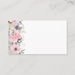 Carte De Visite Design Propre Jolie Fille Rose Papier à lettres fl