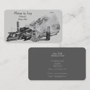 Carte De Visite design rétro amusant pour beauticans et maquilleur