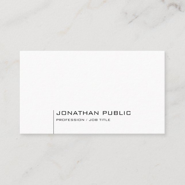 Carte De Visite Design simple élégant Modèle professionnel moderne (Devant)