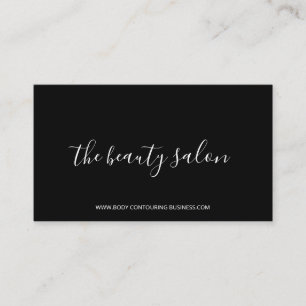 Carte De Visite design simple et propre noir avec cadre rectangula