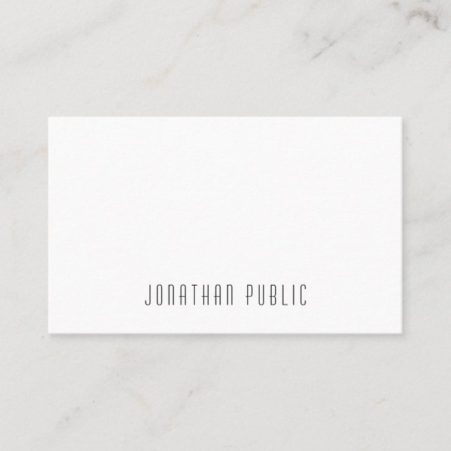 Carte De Visite Design simple tendance moderne élégant professionn (Devant)