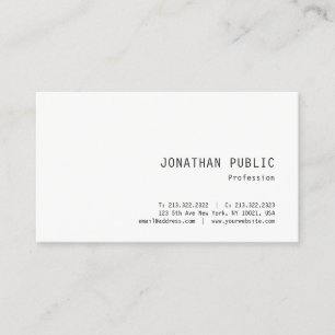 Carte De Visite Design simple tendance Professionnel Élégant Modèl