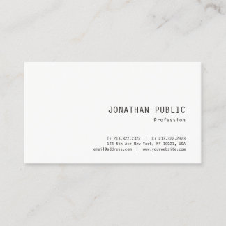 Carte De Visite Design simple tendance Professionnel Élégant Modèl