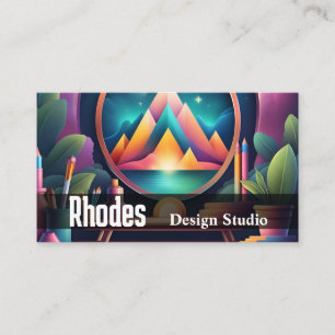 Carte De Visite Design Studio Graphic Desinger Social Media Art