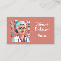 Carte De Visite design sympa pour les infirmières