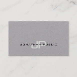 Carte De Visite Design tendance Design élégant Monogramme Simple L