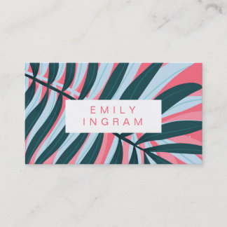 Carte De Visite Design turquoise moderne et moderne