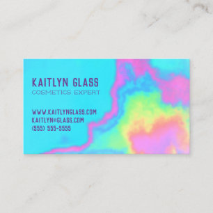 Carte De Visite Design unique Rainbow "Geode"