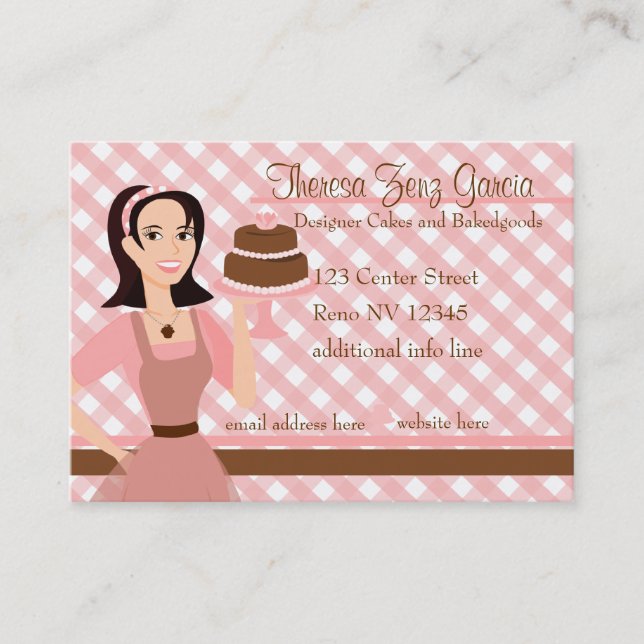 Carte De Visite Designer Bakedmarchandise-Cake (Devant)
