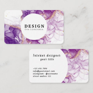 Carte de visite designer de luxe