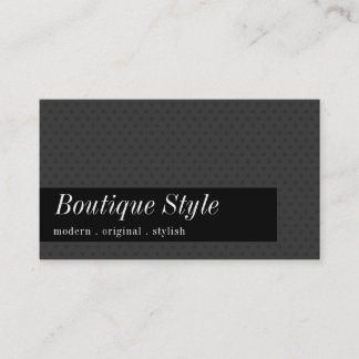 Carte De Visite DESIGNER SENSATIONNEL simple poka point gris noir
