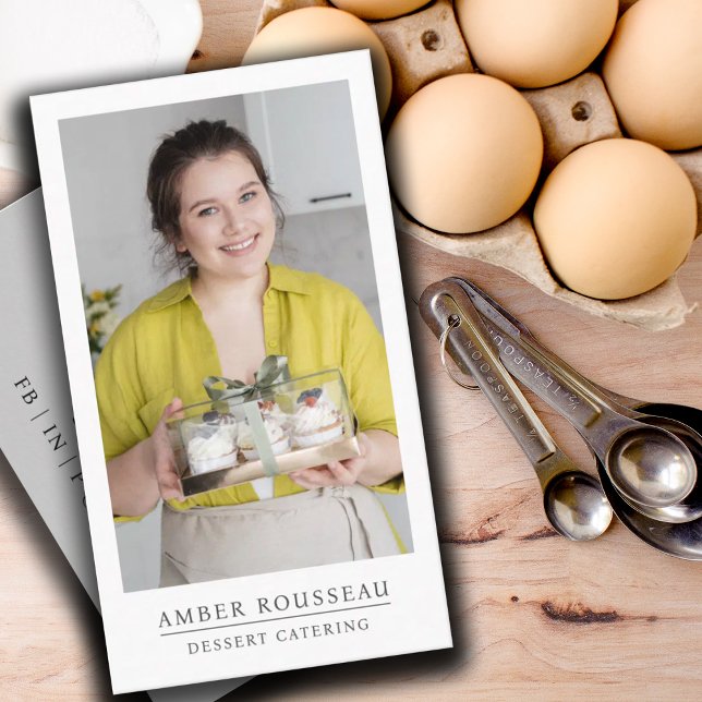 Carte De Visite Dessert Caterer Baker (Créateur téléchargé)
