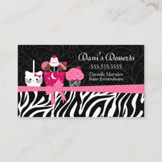 Carte De Visite Desserts de boulangerie